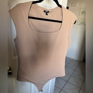 Express Nude Sleeveless Bodysuit
